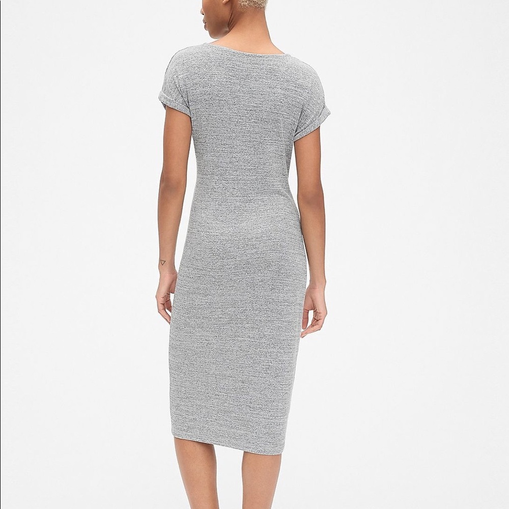 Gap Grey twist knot midi dress